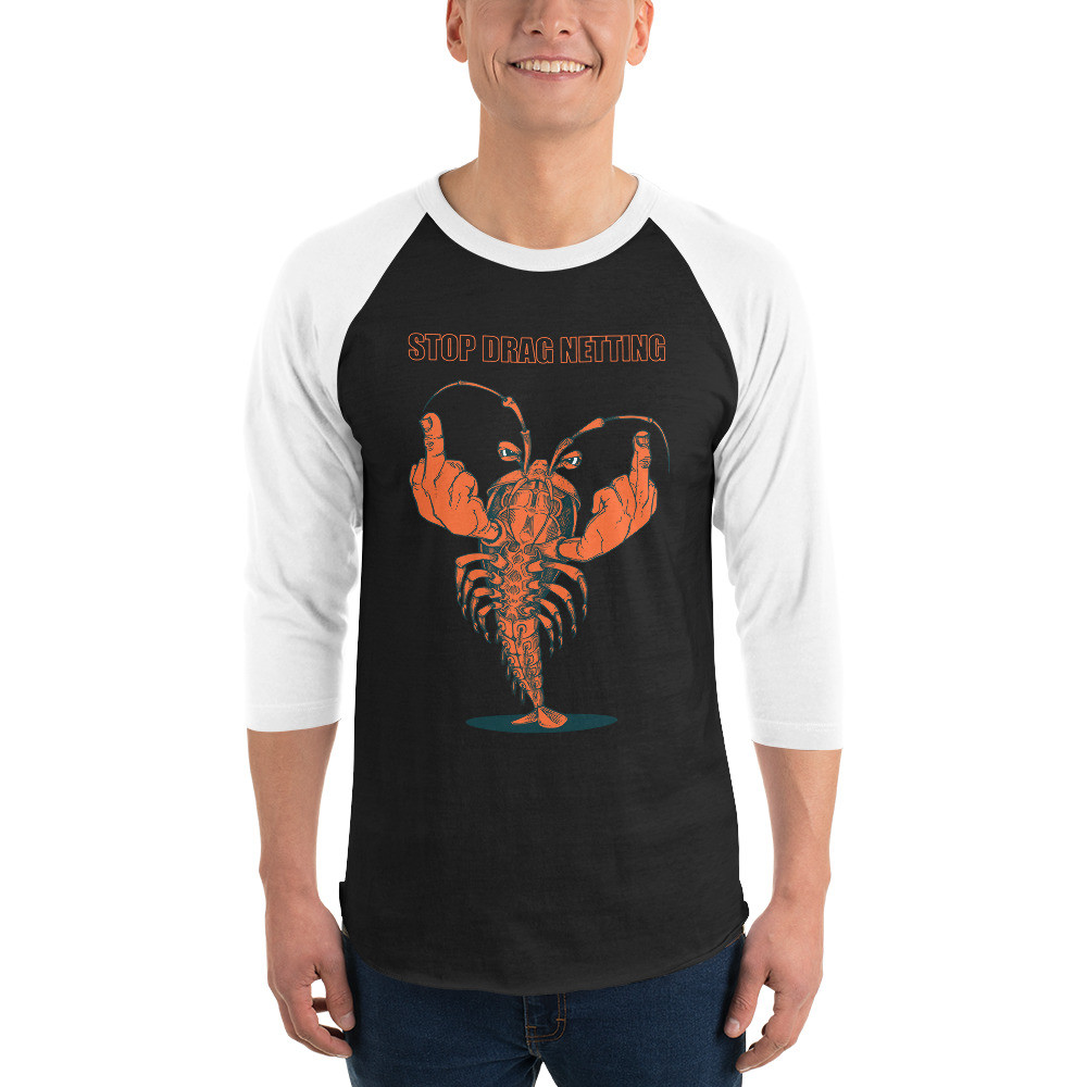 Stop Drag Netting - Unisex 3/4 Sleeve Raglan Shirt