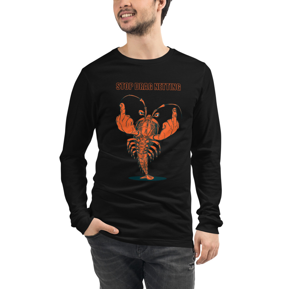 Stop Drag Netting - Unisex Lightweight Long Sleeve Tee 