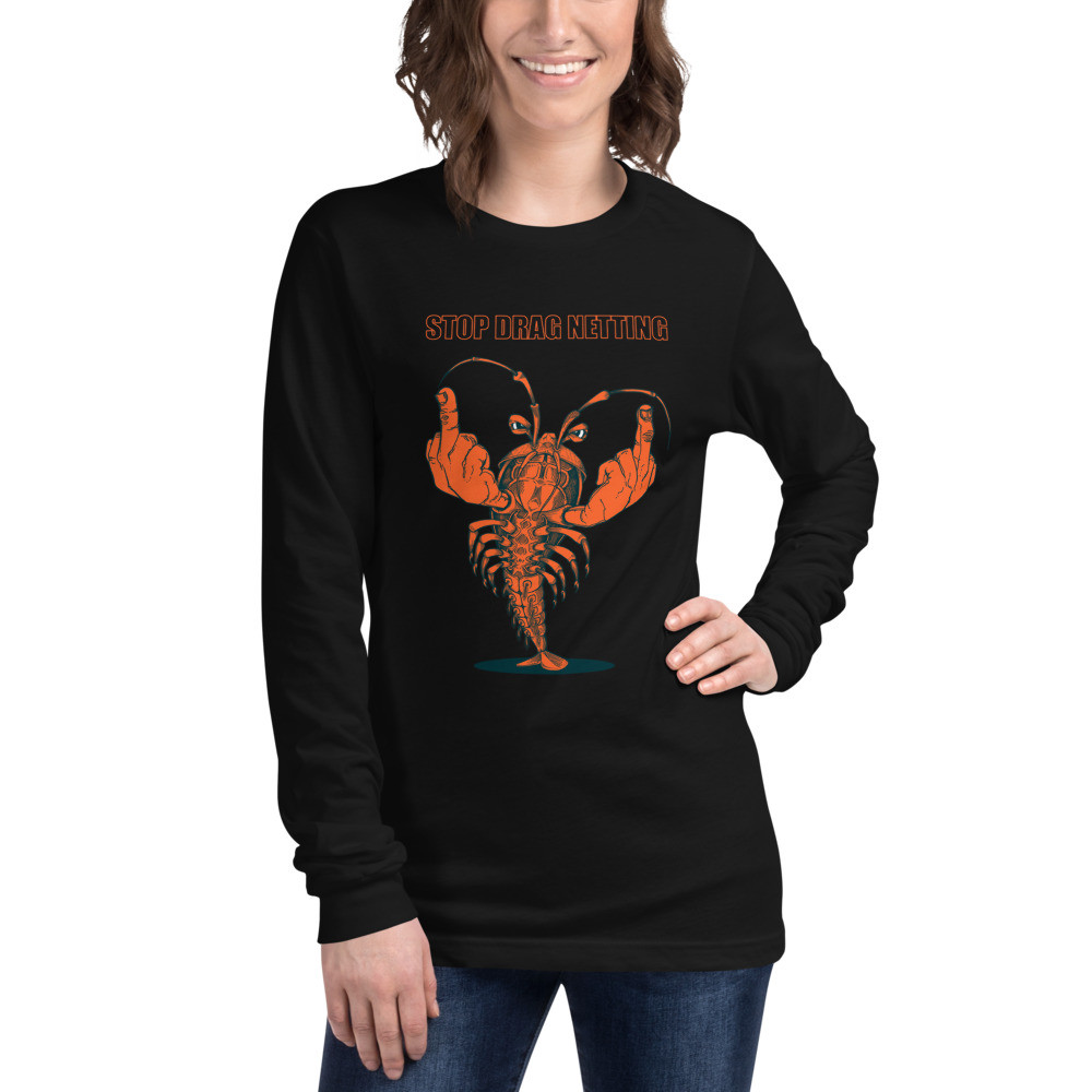 Stop Drag Netting - Unisex Lightweight Long Sleeve Tee 