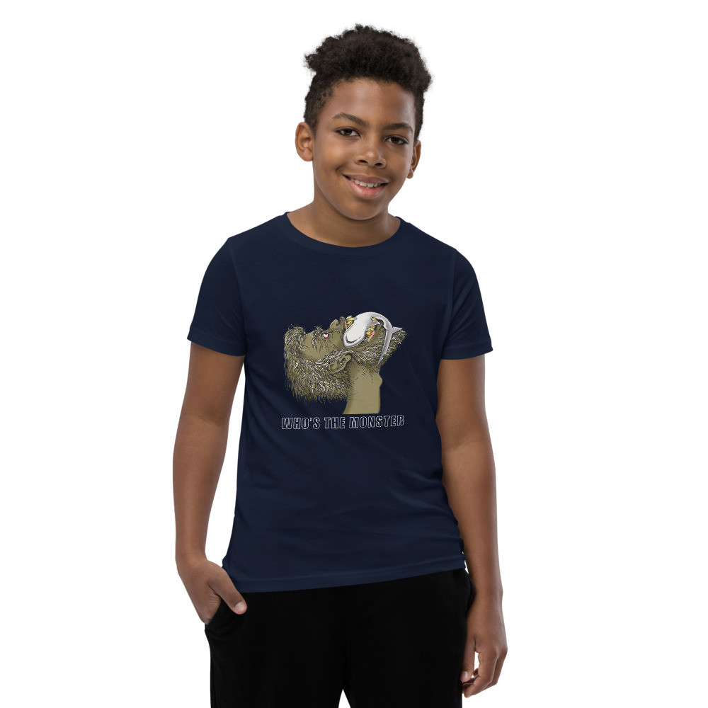 Who's The Monster - Youth Short Sleeve T-Shirt