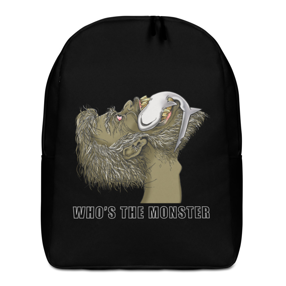 Who's The Monster - Minimalist Backpack