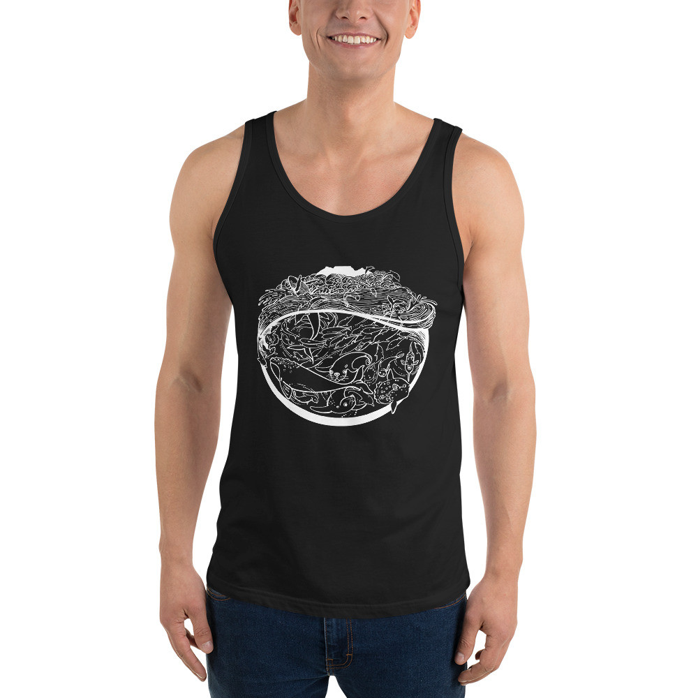 Sea Scape (White) - Unisex Tank Top