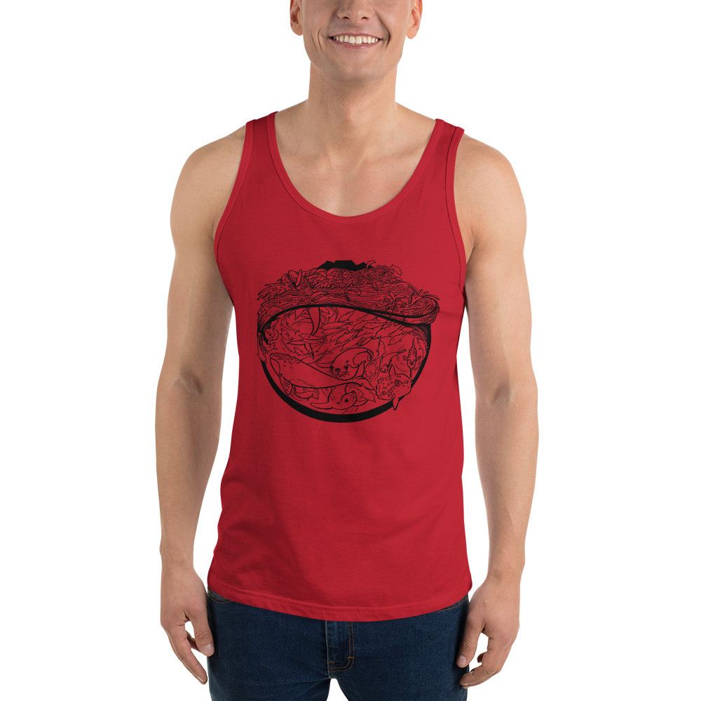 Sea Scape (Black) - Unisex Tank Top