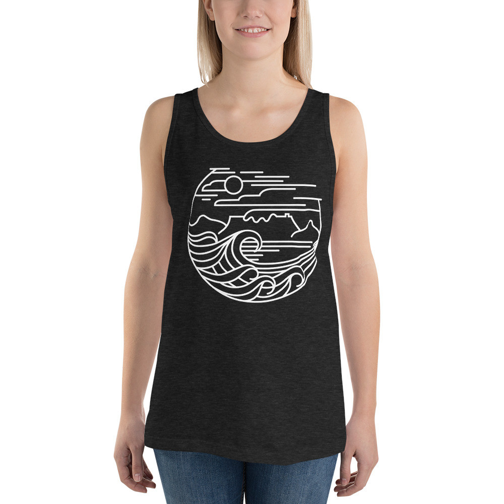 Cape Town (White) - Unisex Tank Top
