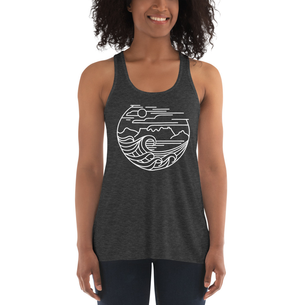 Cape Town (White) - Women's Racerback Tank