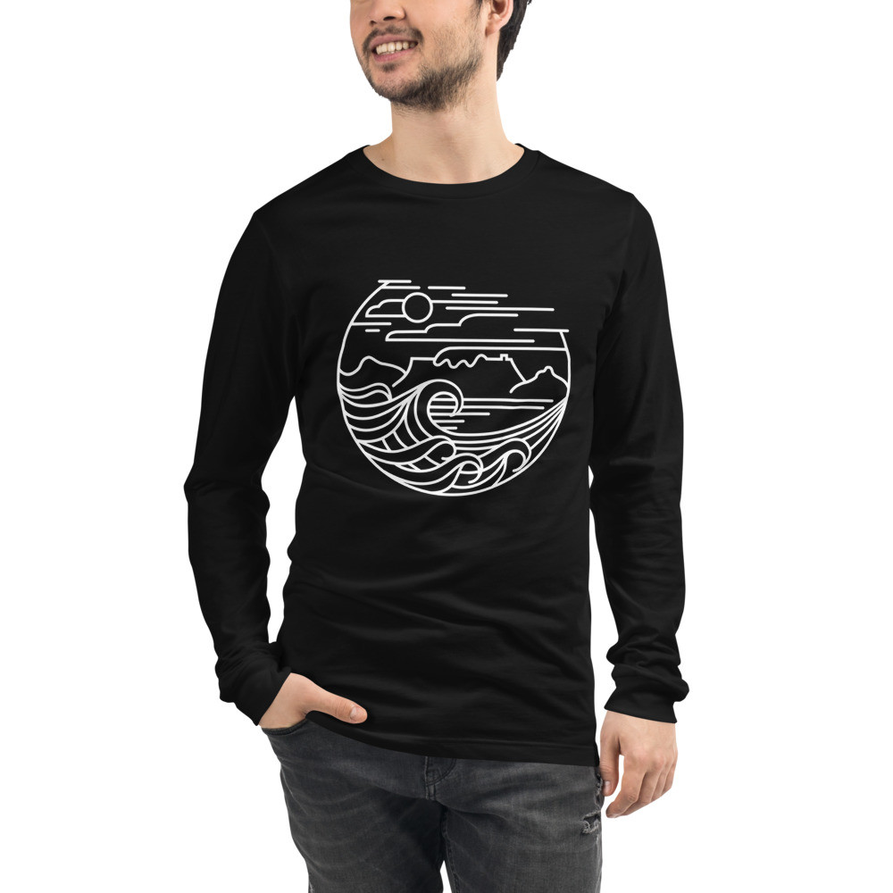 Cape Town (White) - Unisex Long Sleeve Tee