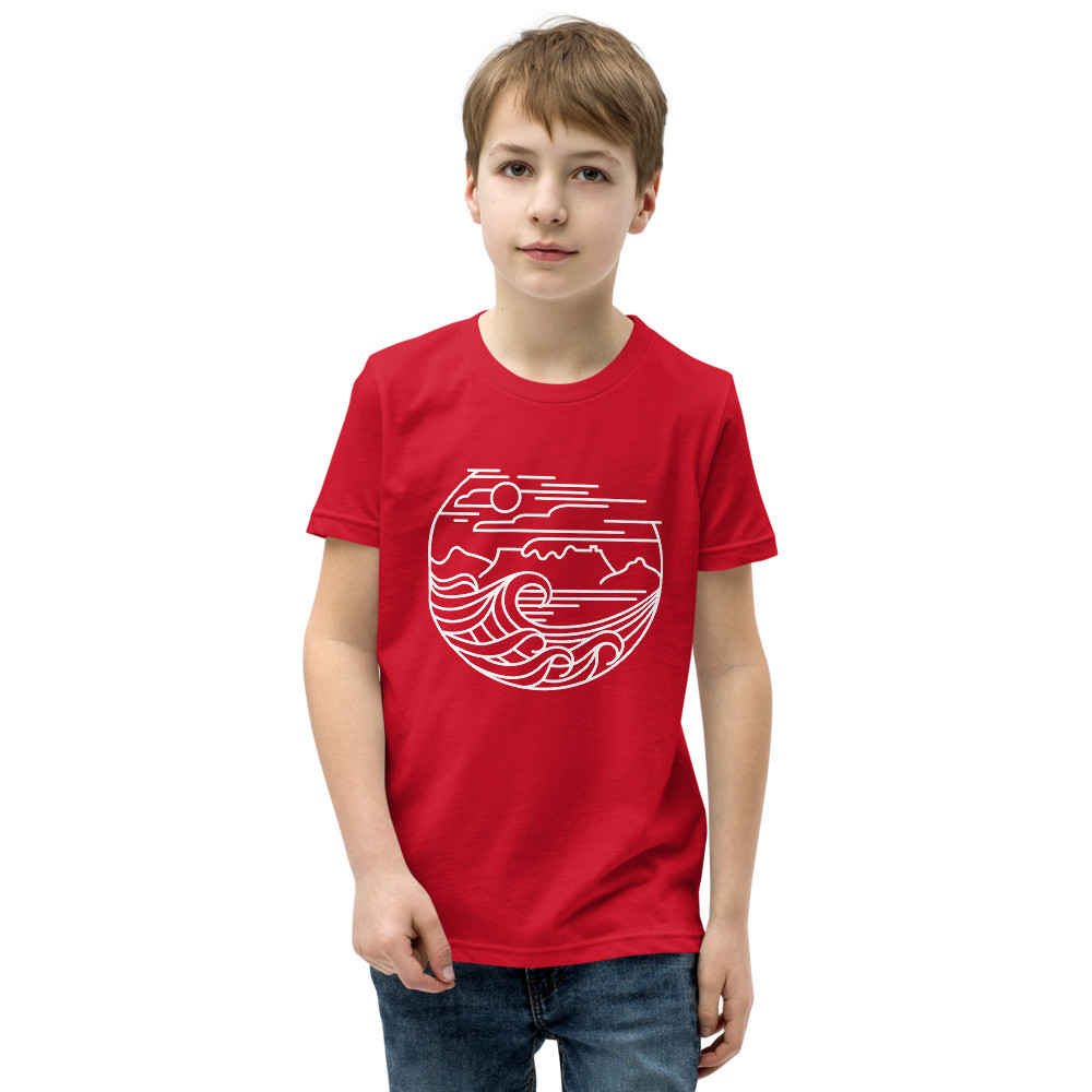 Cape Town (White) - Youth Short Sleeve T-Shirt