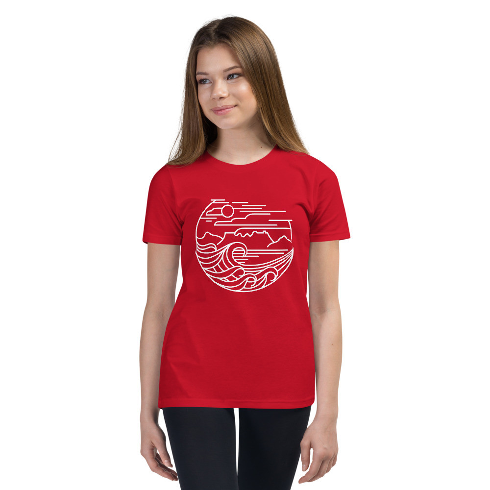 Cape Town (White) - Youth Short Sleeve T-Shirt