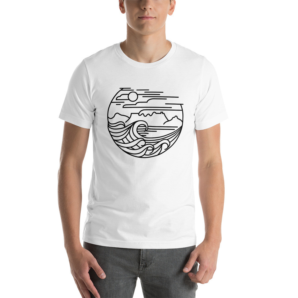 Cape Town (Black) - Short-Sleeve Unisex T-Shirt