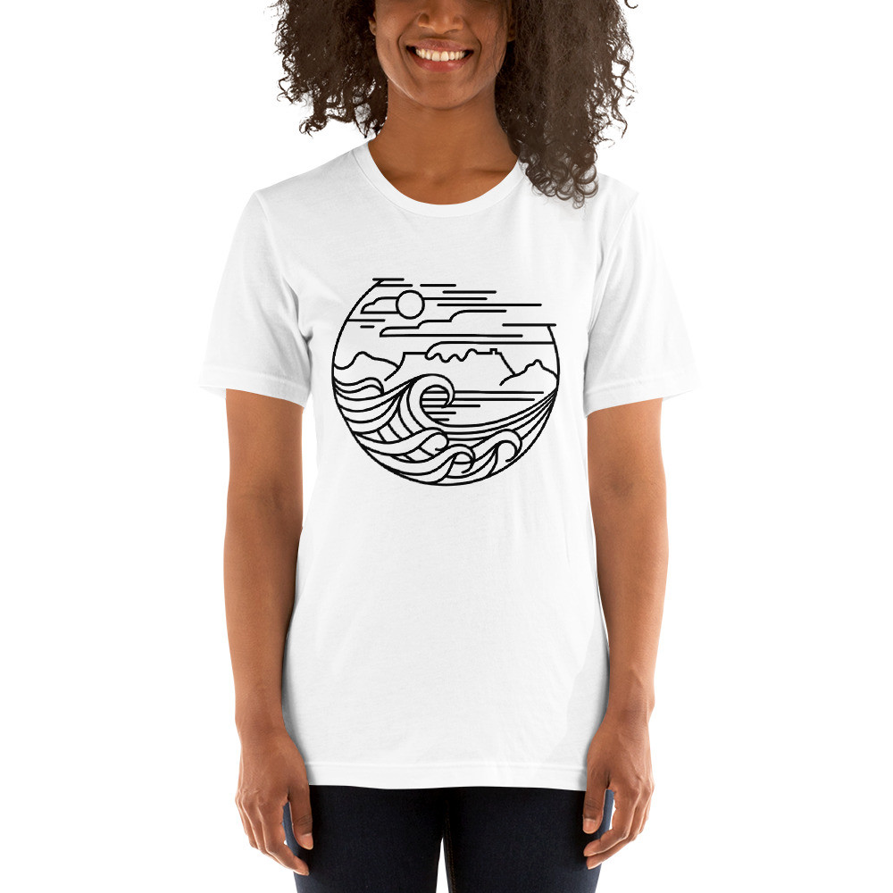 Cape Town (Black) - Short-Sleeve Unisex T-Shirt