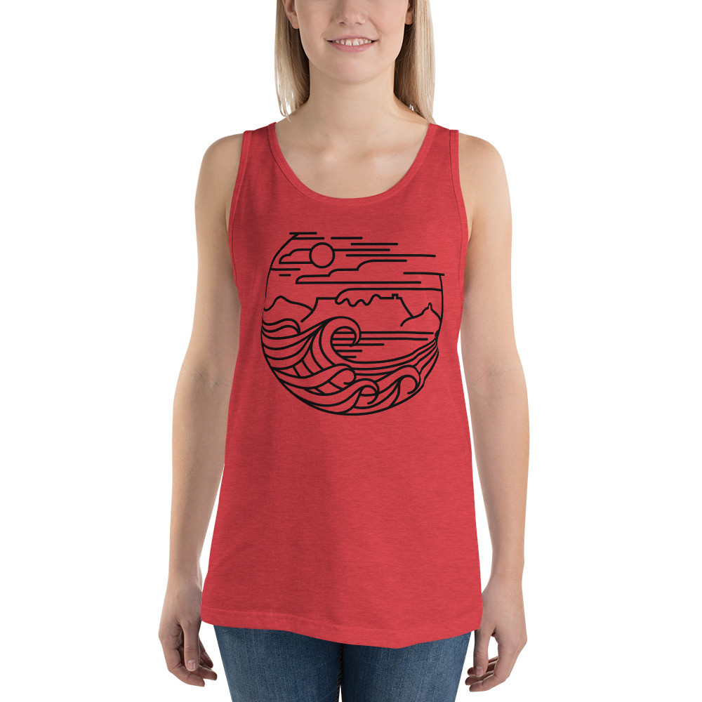 Cape Town (Black) - Unisex Tank Top