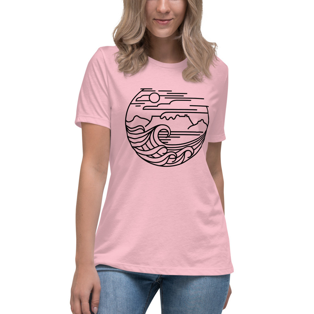 Cape Town (Black) - Women's Relaxed T-Shirt