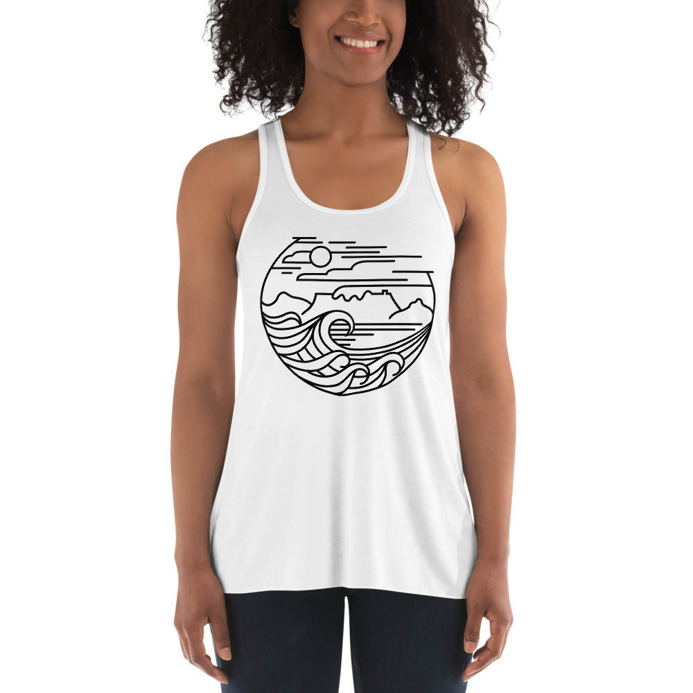 Cape Town (Black) - Women's Racerback Tank