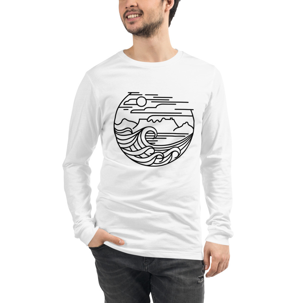 Cape Town (Black) - Unisex Long Sleeve Tee