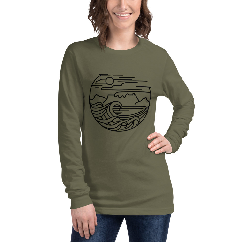 Cape Town (Black) - Unisex Long Sleeve Tee