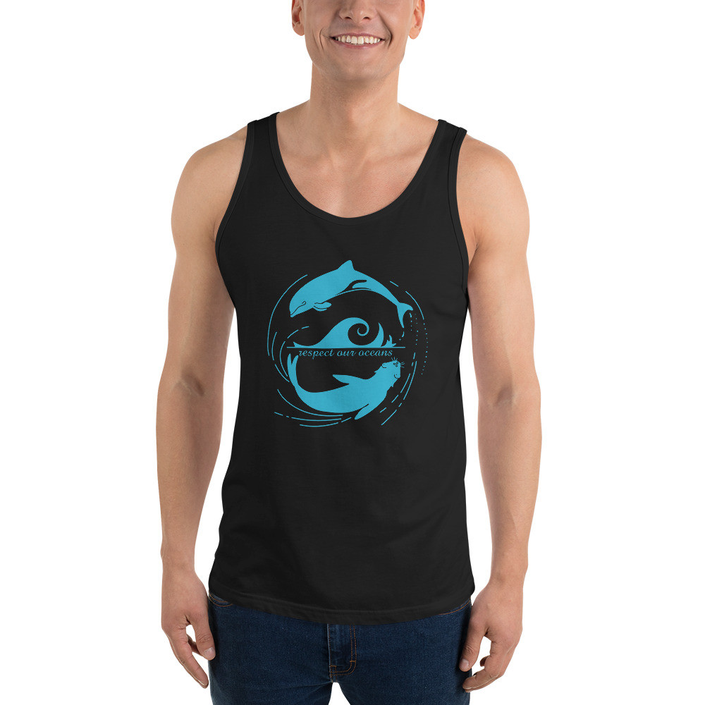 Dolphin Seal Whirl - Unisex Tank Top