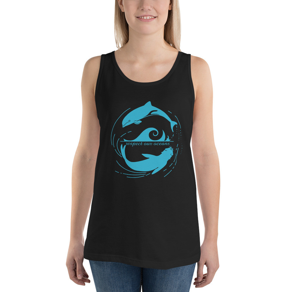 Dolphin Seal Whirl - Unisex Tank Top
