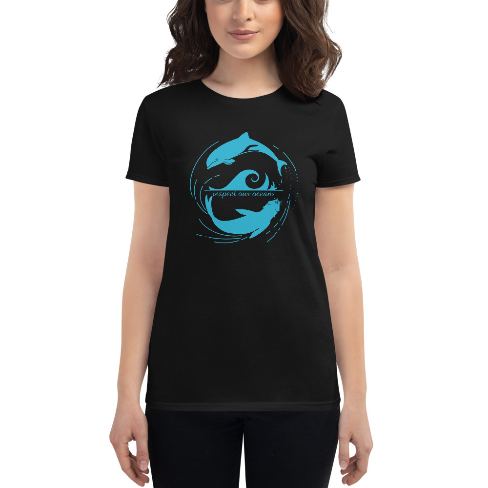 Dolphin Seal Whirl - Women's Fashion Fit T-Shirt