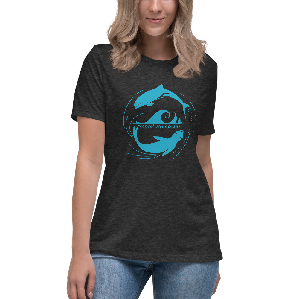 Dolphin Seal Whirl - Women's Relaxed T-Shirt
