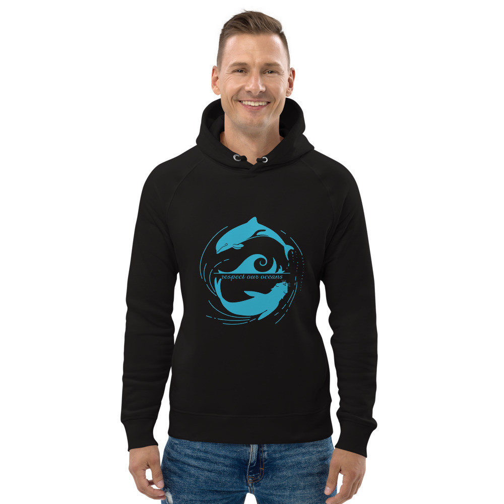 Dolphin Seal Whirl - Unisex Eco Hoodie