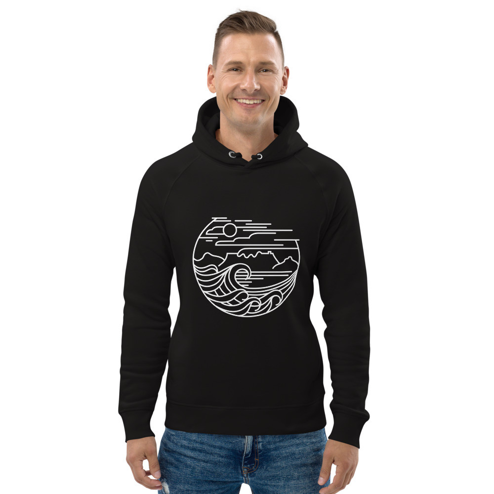 Cape Town (White) - Unisex Eco Hoodie