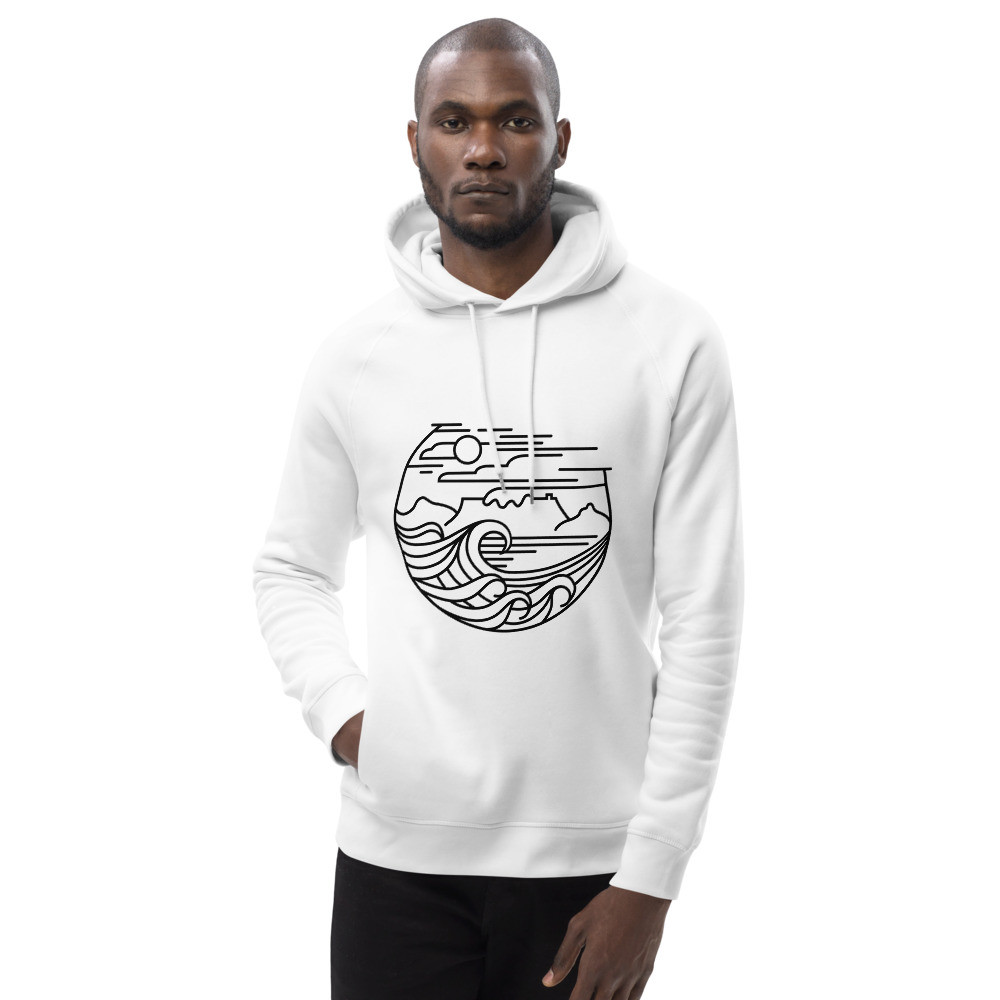 Cape Town (Black) - Unisex Eco Hoodie