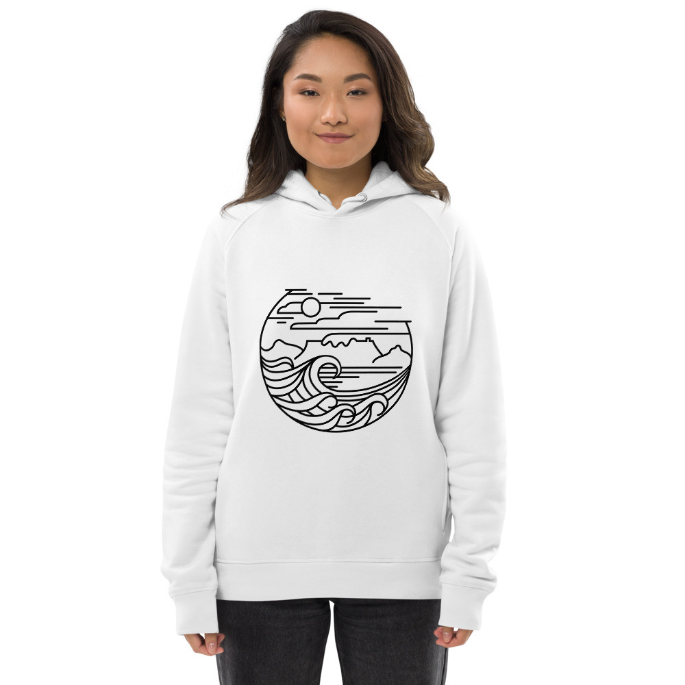 Cape Town (Black) - Unisex Eco Hoodie