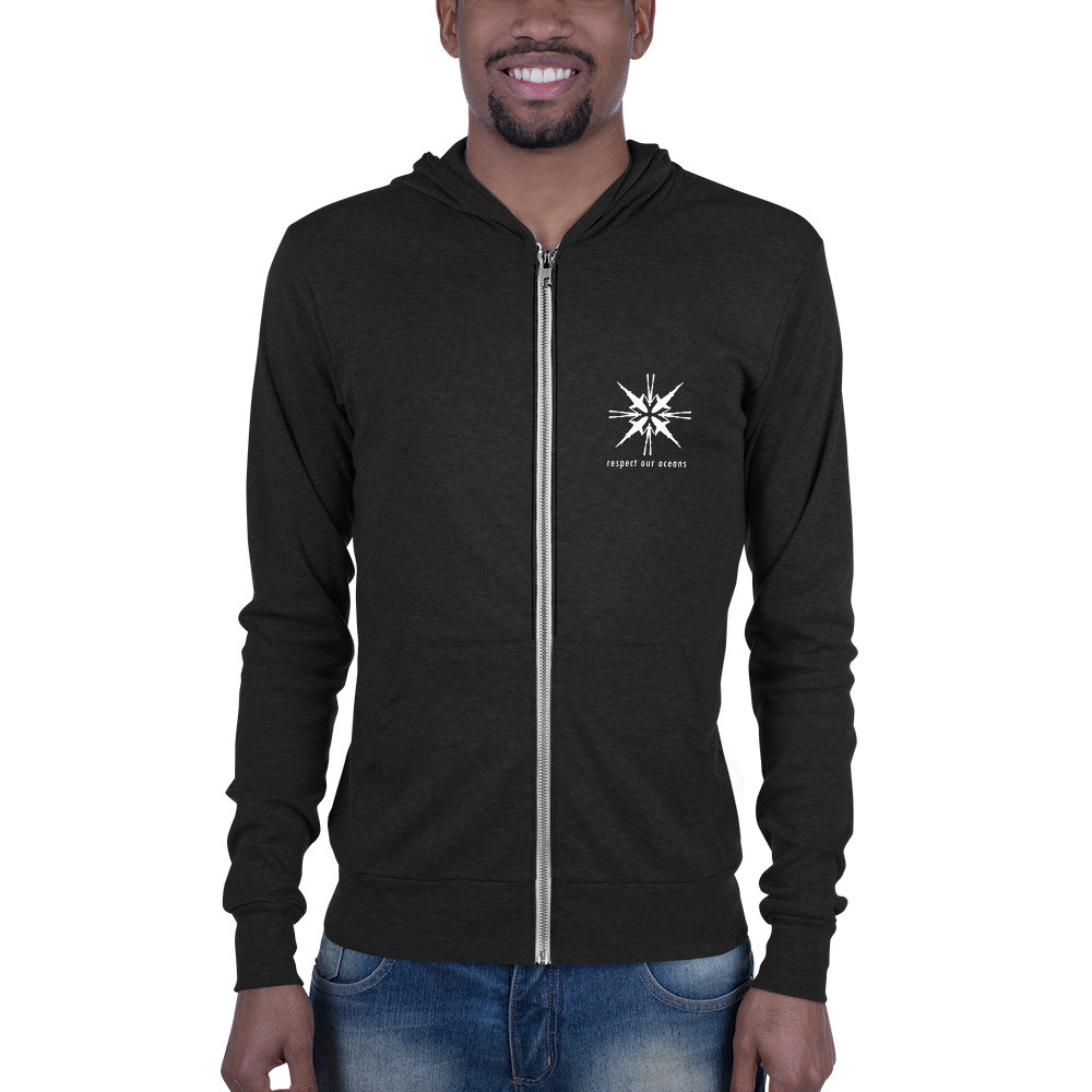 Ocean Friends Shark - Unisex Lightweight Zip Hoodie 