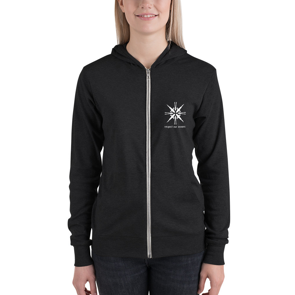 Ocean Friends Shark - Unisex Lightweight Zip Hoodie