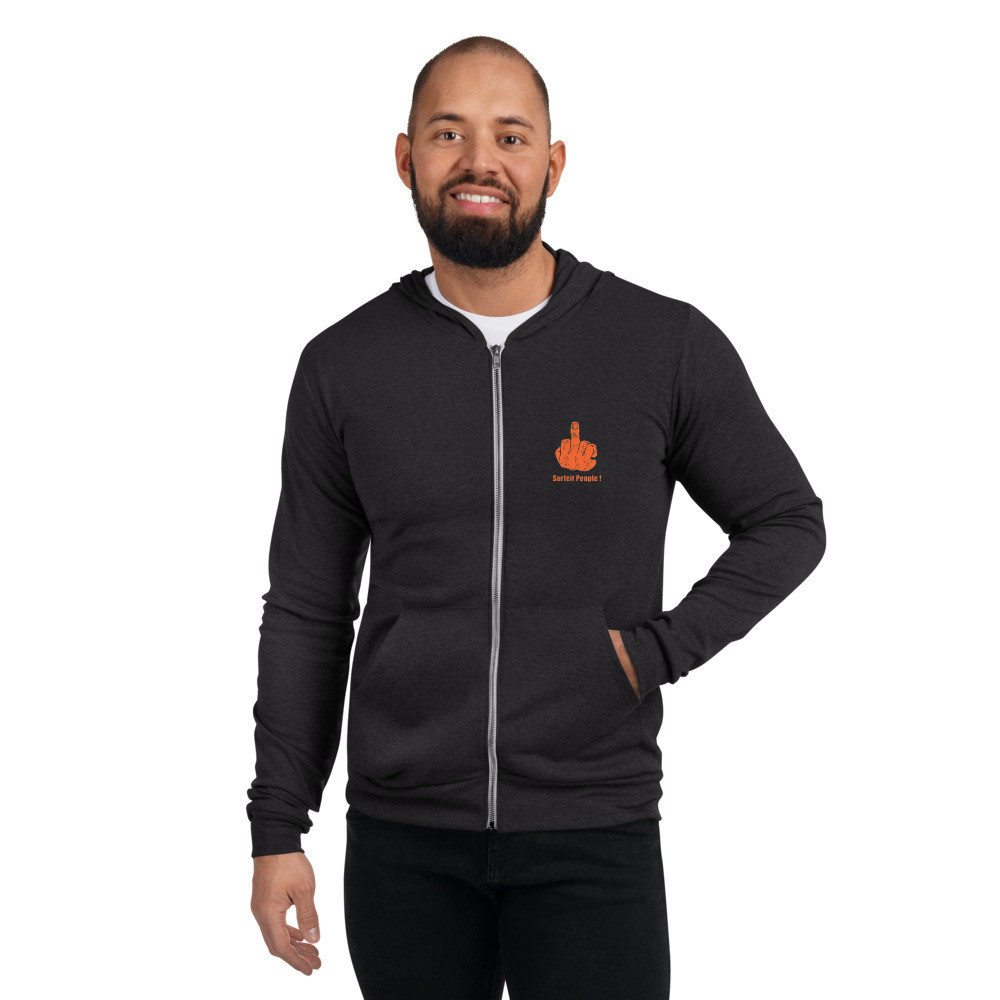 Stop Drag Netting - Unisex Lightweight Zip Hoodie