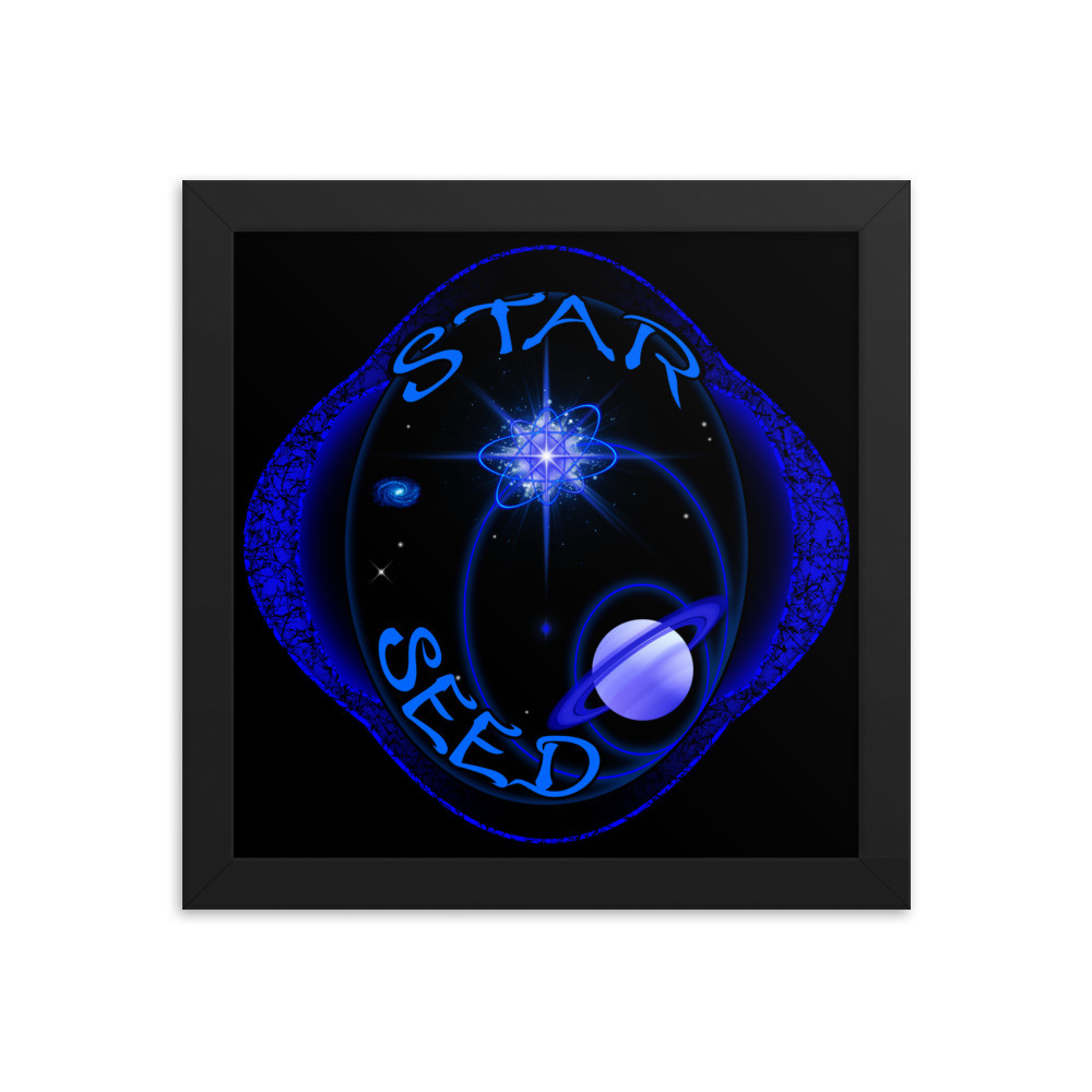 Star Seed Celestial Design - Framed photo paper poster