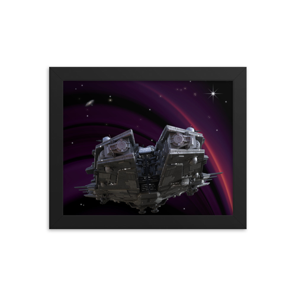 Quantum Vision Space Force - Framed photo paper poster