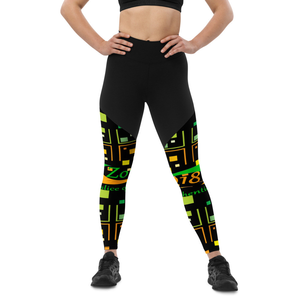 918Zone Clo. AASOT Blk Sports Leggings
