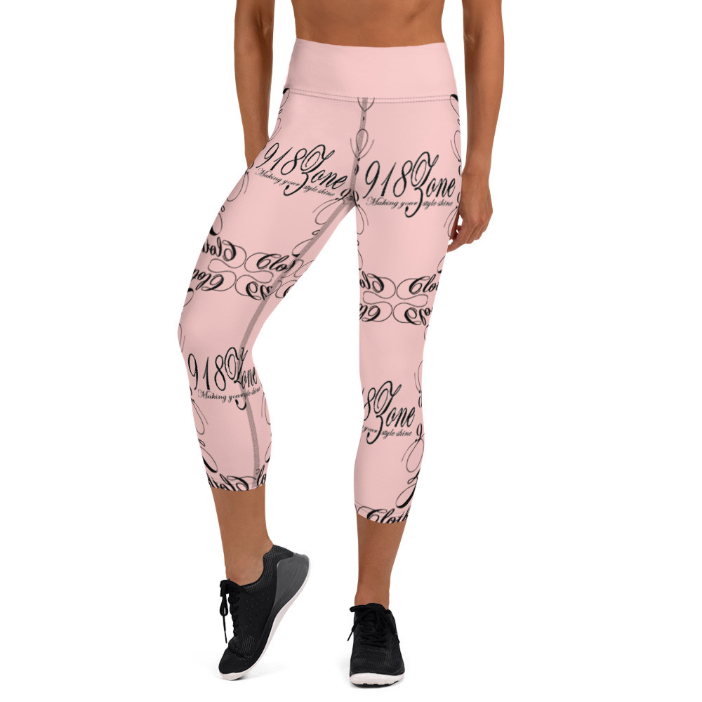 918Zone Clo. Making Your Style Shine Pink Yoga Capri Leggings