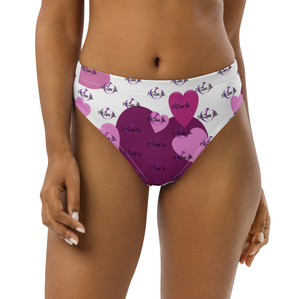 918Zone Clo. Purple Heart High-Waisted Bikini Bottom
