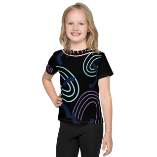 Abstraction Girls crew neck t-shirt