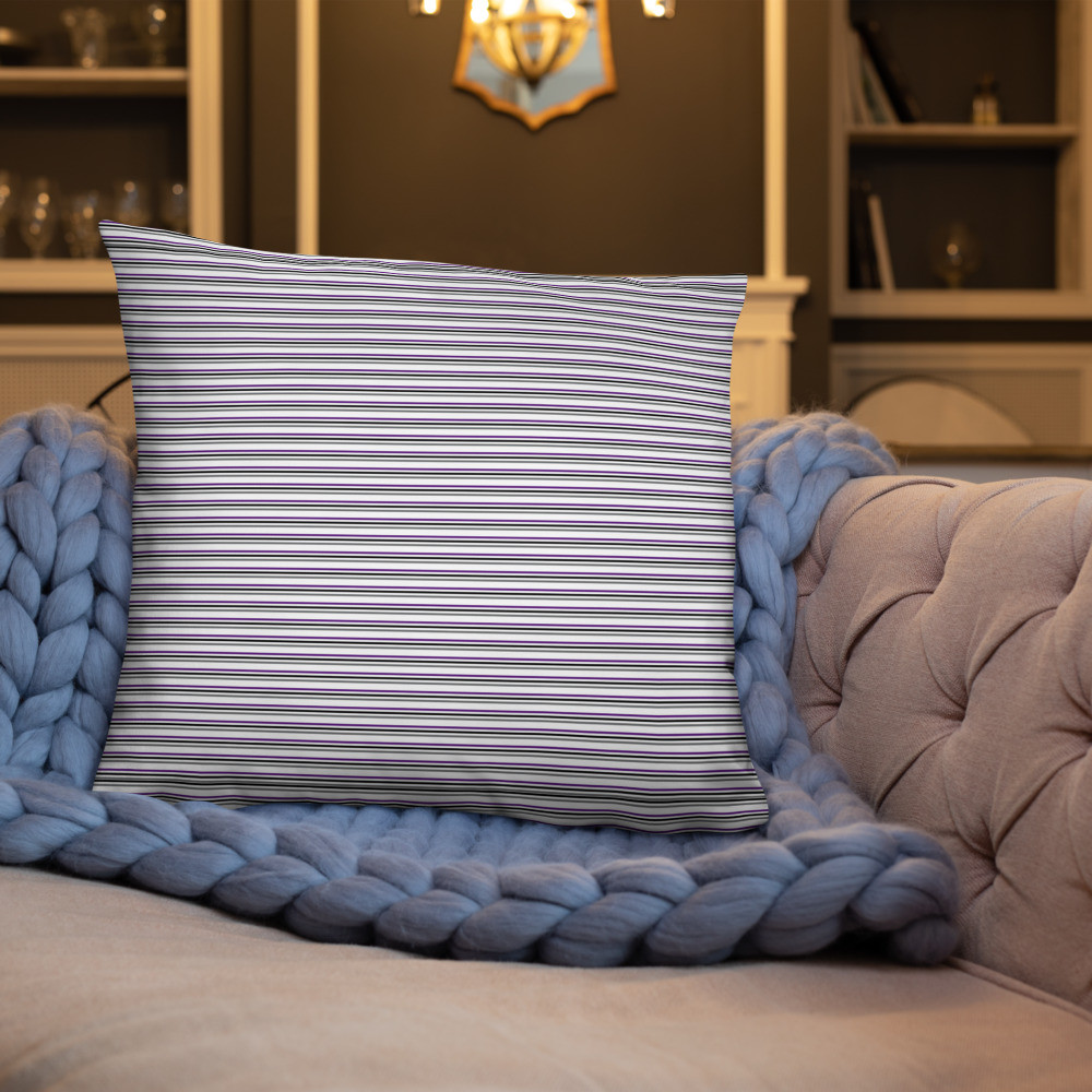 Asexual Pinstripes Pillow
