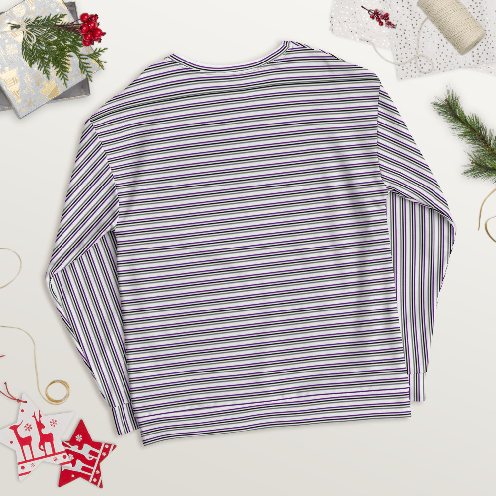 Asexual Pinstripes Unisex Sweatshirt