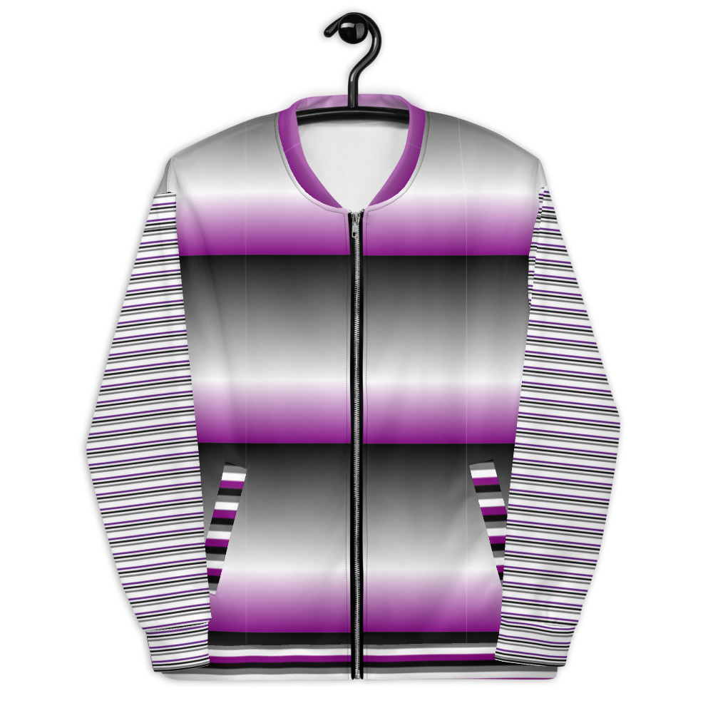 Asexual Unisex Bomber Jacket