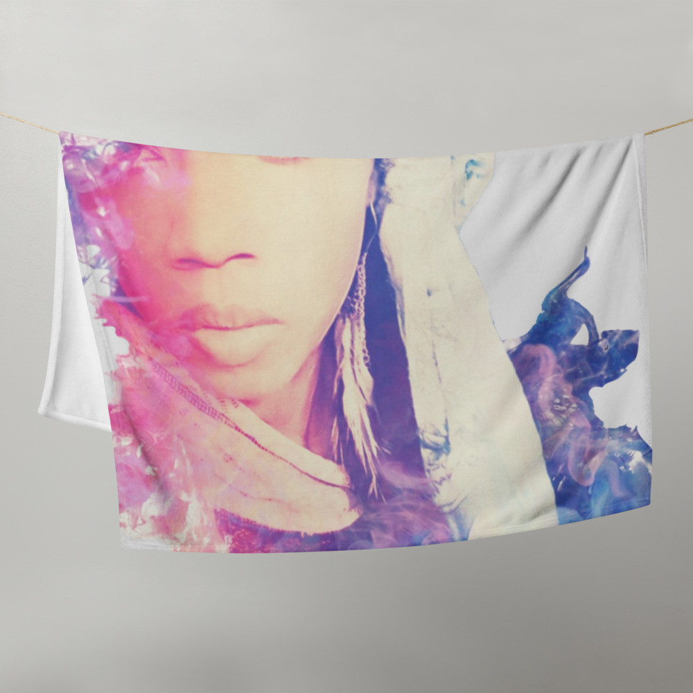 Grey Scarlet Jei Saoirse Throw Blanket
