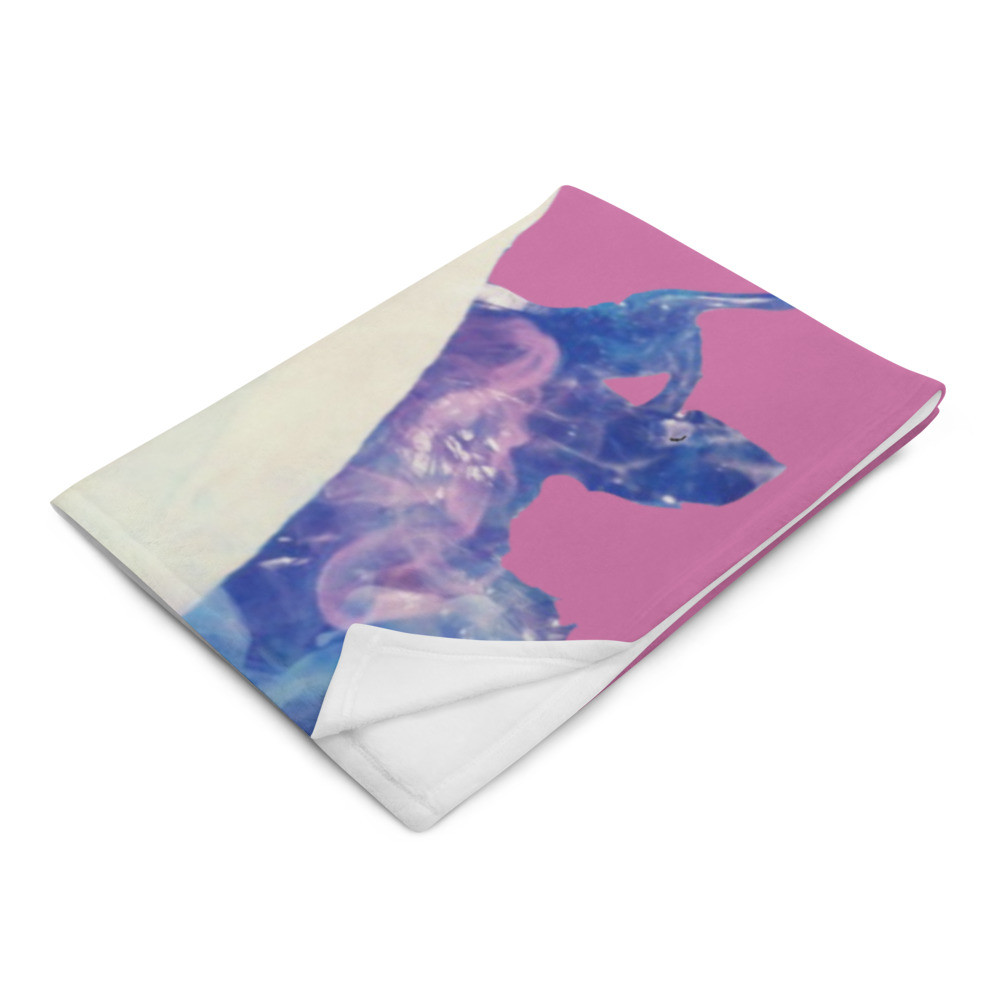 Pink Scarlet Jei Saoirse Throw Blanket