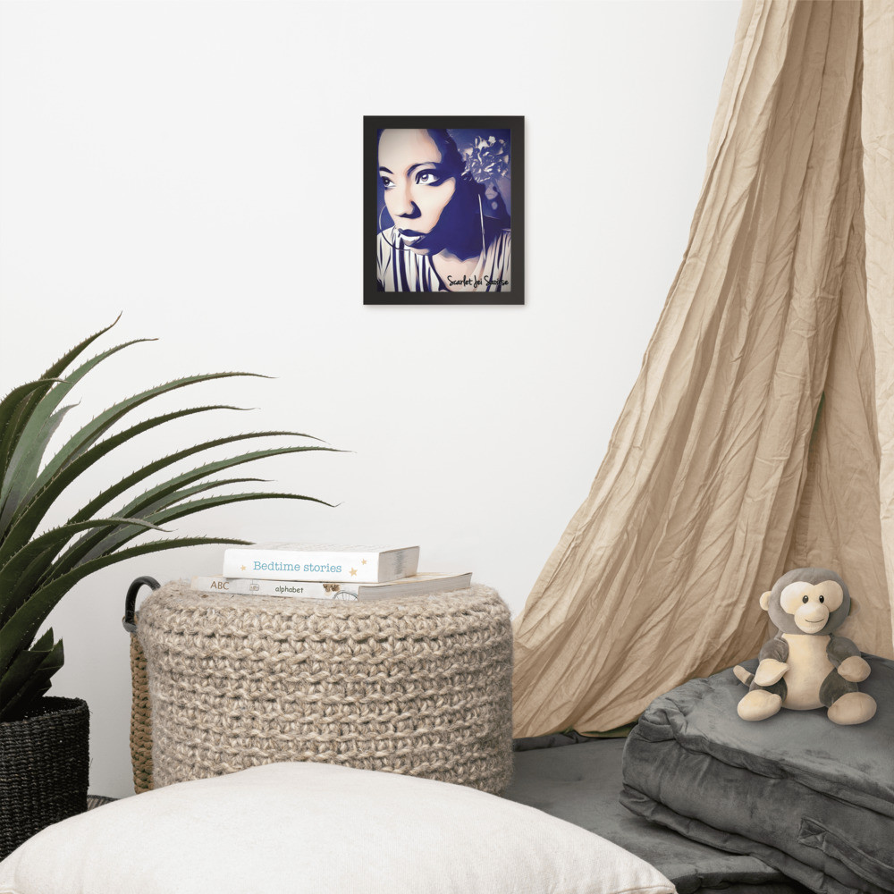 Scarlet Jei Saoirse Framed poster