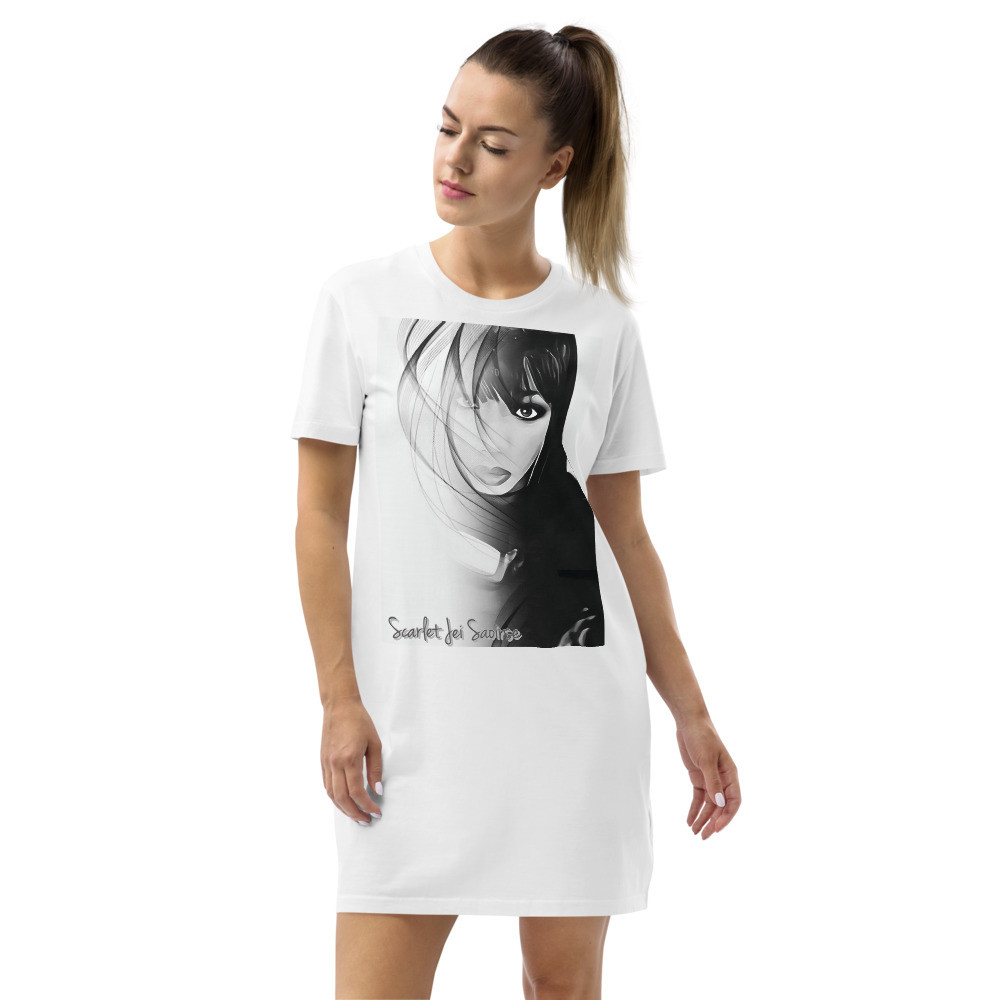 Scarlet Jei Saoirse Organic cotton t-shirt dress (face)