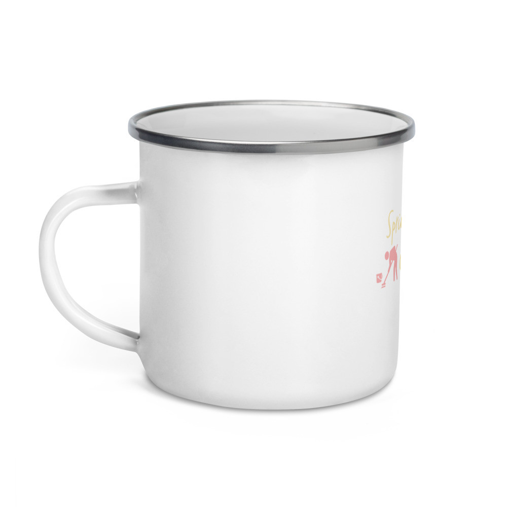 "Spring Cleaning Checklist" Quote Enamel Mug