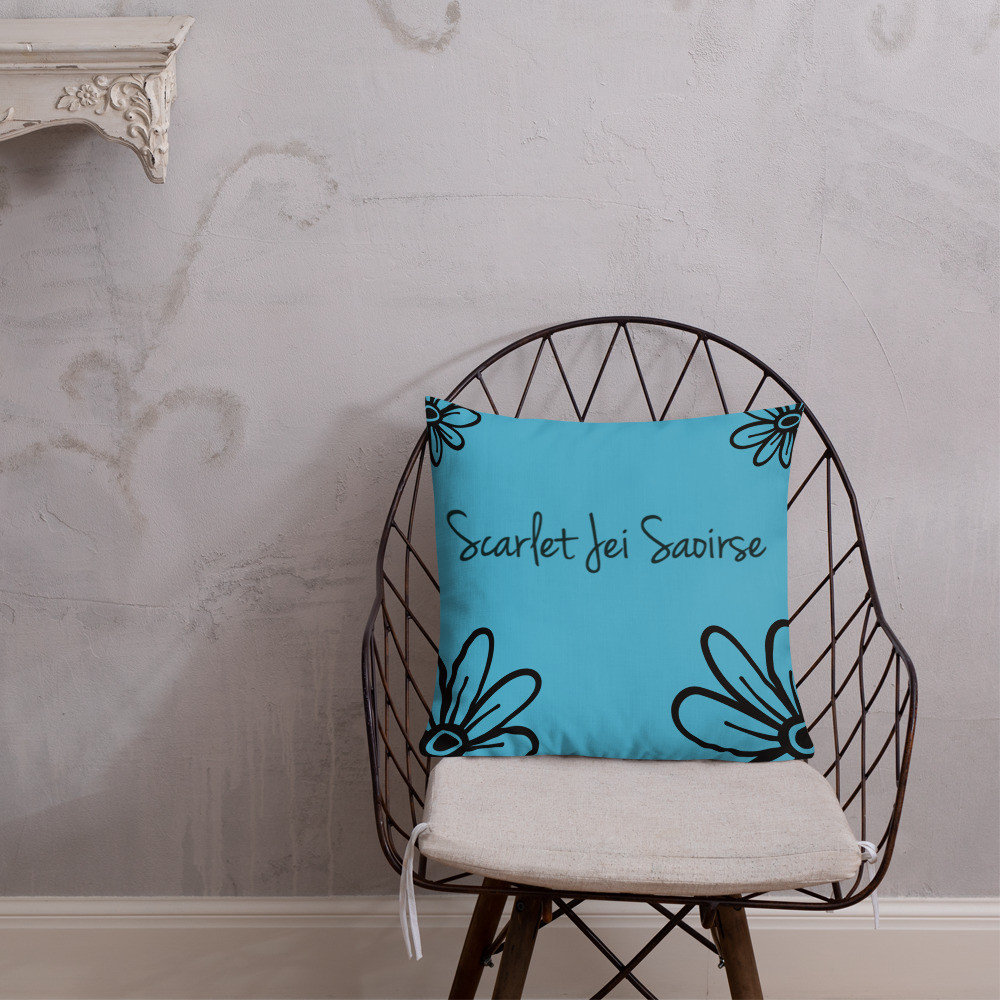Blue Scarlet Jei Saoirse Premium Pillow