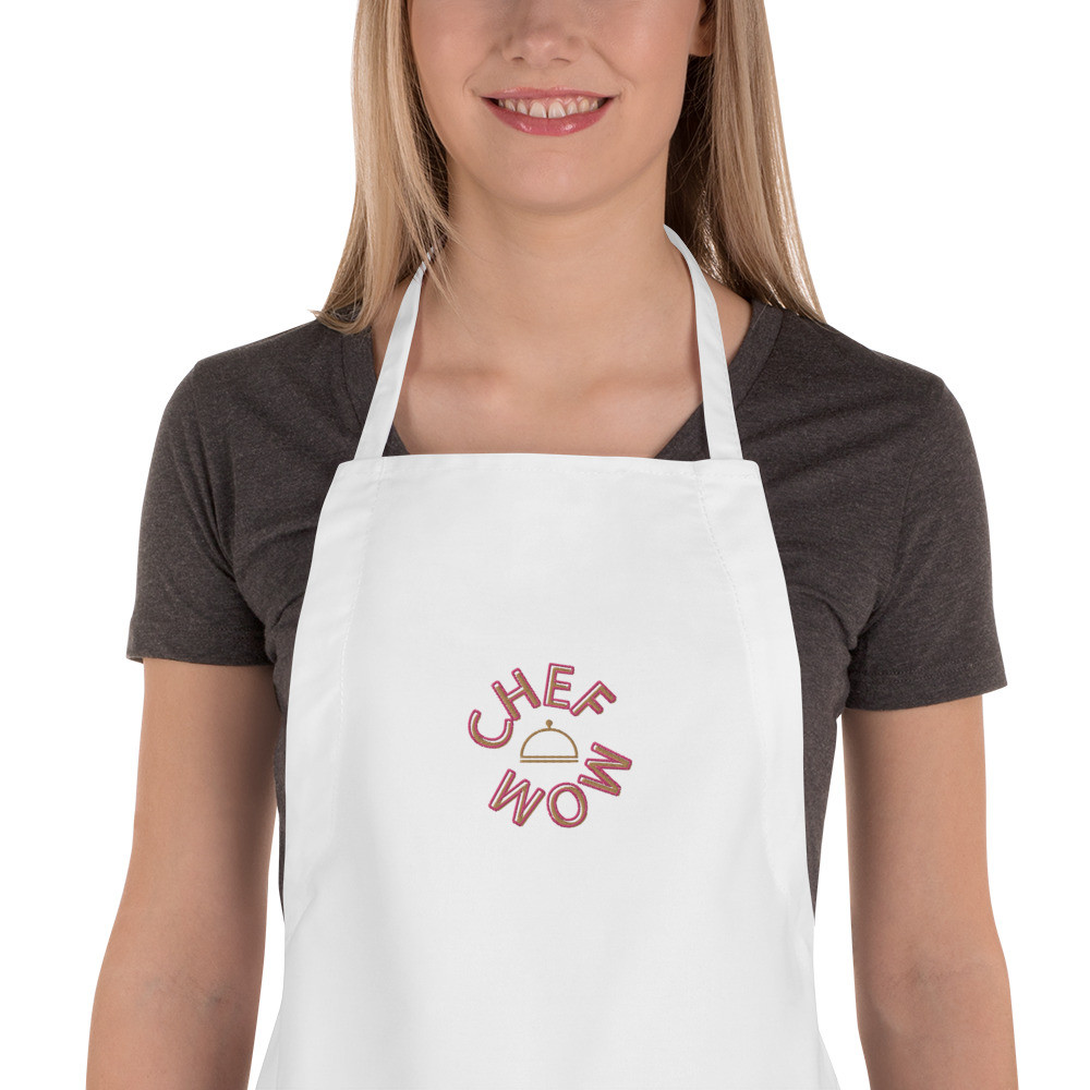 "Chef Mom" Embroidered Apron