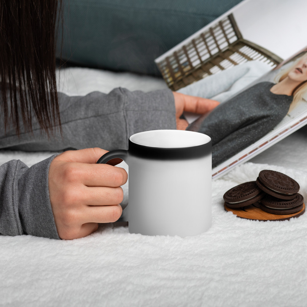 "I Only Drink During The Day" Matte Black Magic Mug