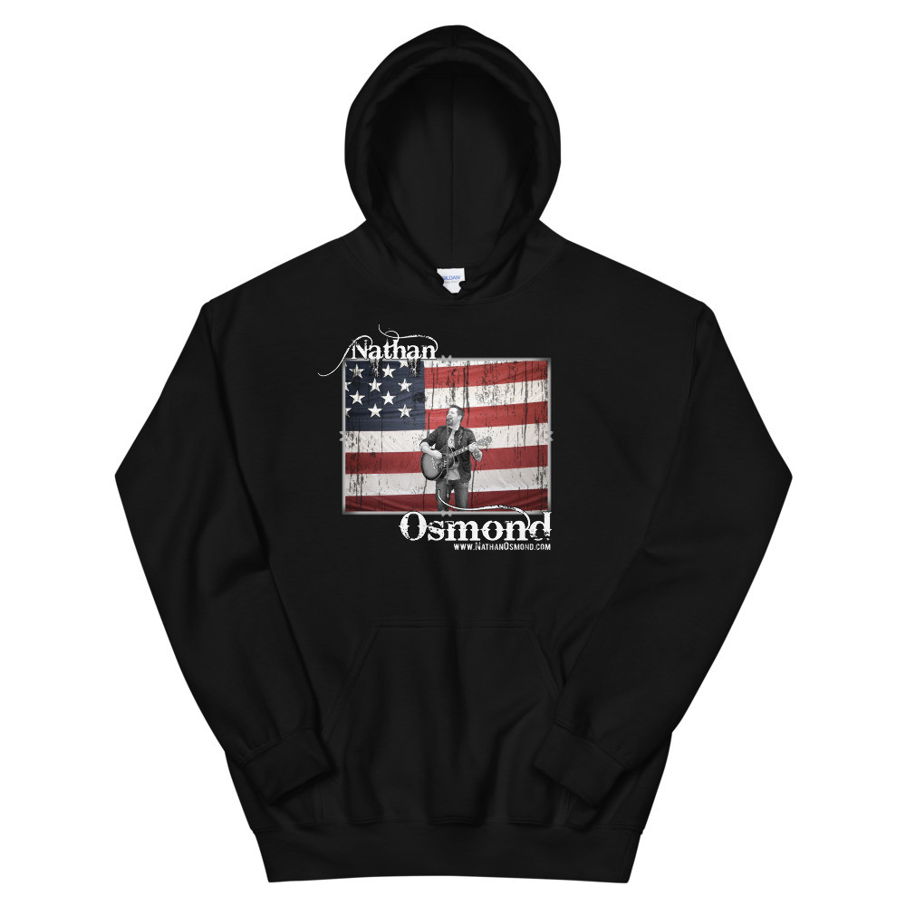 Nathan Osmond American Flag - Unisex Hoodie