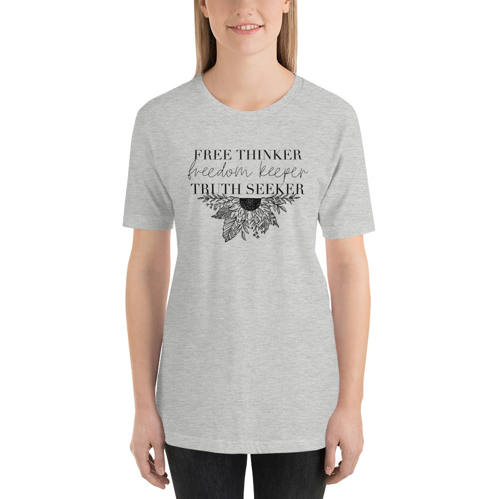 Free thinker Shirt, Freedom keeper Shirt, truth seeker Shirt, Medical Freedom Shirt, Freedom Shirt, Short-Sleeve Unisex T-Shirt