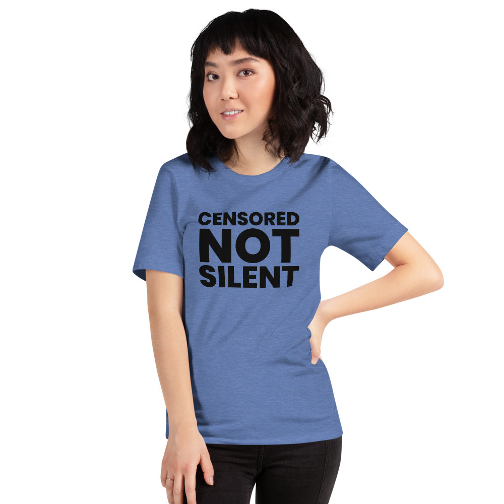 Censored Not Silent, Keep Posting, Patriot Shirt, Digital Patriot, Short-Sleeve Unisex T-Shirt